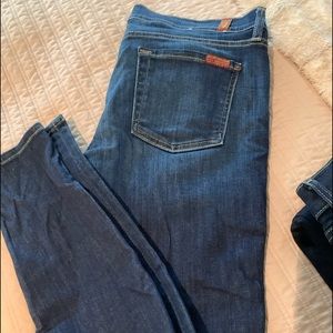 7 for all mankind skinny jeans size 30